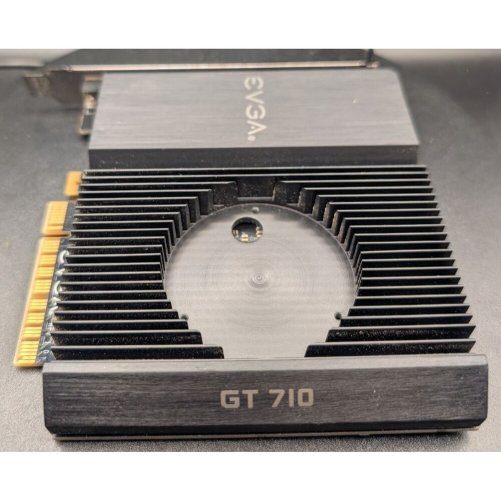 EVGA GeForce GT 710 1GB PCIe • Low Profile •Pulled Working • 1 of 2•Parts/Repair